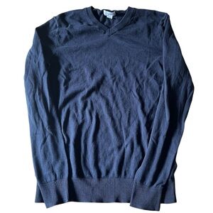 Old Navy Men's S Dark‎ Blue V-Neck Sweater 100% Cotton Casual